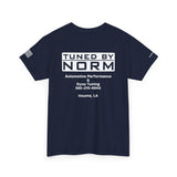 Tuned By Norm "Tech" R2- Unisex Heavy Cotton Tee, Car Enthusiast Shirt, Gift for Mechanics, Custom Printing, Casual Style