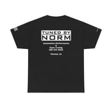 Tuned By Norm "Tech" R2- Unisex Heavy Cotton Tee, Car Enthusiast Shirt, Gift for Mechanics, Custom Printing, Casual Style