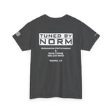 Tuned By Norm "Tech" R2- Unisex Heavy Cotton Tee, Car Enthusiast Shirt, Gift for Mechanics, Custom Printing, Casual Style