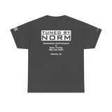 Tuned By Norm "Tech" R2- Unisex Heavy Cotton Tee, Car Enthusiast Shirt, Gift for Mechanics, Custom Printing, Casual Style