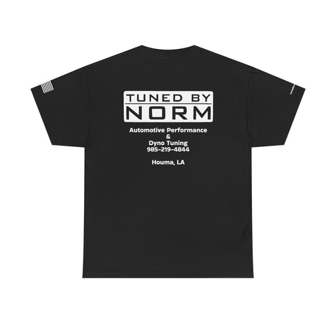 Tuned By Norm "Tech" R2- Unisex Heavy Cotton Tee, Car Enthusiast Shirt, Gift for Mechanics, Custom Printing, Casual Style