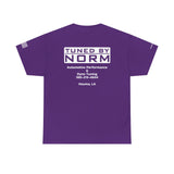 Tuned By Norm "Tech" R2- Unisex Heavy Cotton Tee, Car Enthusiast Shirt, Gift for Mechanics, Custom Printing, Casual Style